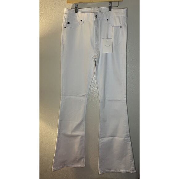 Women’s White Kancan Flare Wide Leg Pants Jeans Size 13/30 New With Tags - Picture 5 of 6